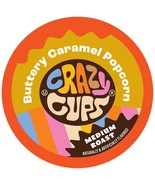 Crazy Cup Flavored Coffee Pods, Buttery Caramel Popcorn Coffee Pods, 22 ... - $33.99