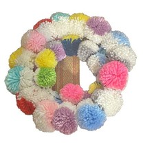 Handmade Pom Pom Red and White Blue Yellow Purple Pink 12 Inch Diameter ... - $15.00