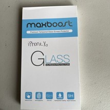 MaxBoost 1 PK Tempered Glass Screen Protector for Apple iPhone 11 Pro XS/X 5.8&quot; - £6.18 GBP