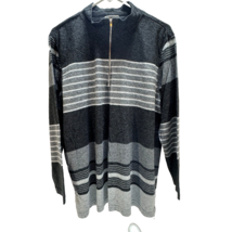 Fashion Bug Sweater Womens Size 18 20 Lightweight Grey Stripes - £16.86 GBP