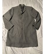 Nordstrom Rack Men’s Trim Fit Charcoal Wool Blend Overcoat Jacket XL - €63,88 EUR