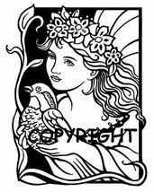 PEACE DOVE FAIRY FAIRIES GIRL new mounted rubber stamp - £5.90 GBP