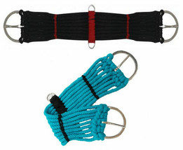 Western Horse Saddle Black or Blue Rope Cinch Girth 18 20 22 24 28 30 32 34 36&quot;  - £9.28 GBP+