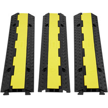 VEVOR 3 PCs Cable Protector Ramp 2 Channel 12000 lbs Load Wire Cable Cover Ramp - £60.74 GBP