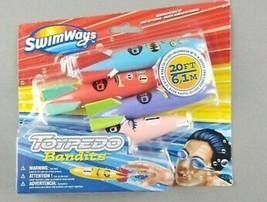 SwimWays Toypedo Bandits Pool Diving Toys 4-Pack Dive Sticks Sinking Torpedo NEW - £7.99 GBP