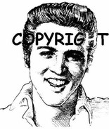 YOUNG ELVIS #4 NEW mounted rubber stamp - €7,82 EUR