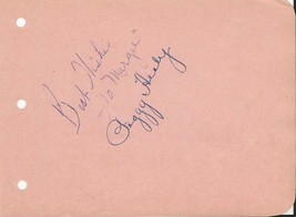 Peggy Healy Signed Vintage Album Page Paul Whiteman Orchestra - £38.99 GBP