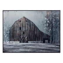 Framed Barn Print 31.5&quot;L x 23.75&quot;H Metal - £92.54 GBP