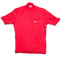 Pearl Izumi Cycling Biking Shirt Jersey Mens S Red 1/2 Zip Back Pockets USA Made - £8.88 GBP