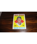 Vintage 1988 Topps WADE BOGGS All Star, American League-Tear Drop, #388 ERROR - $24.26