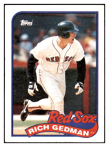 1989 Topps Rich Gedman   Boston Red Sox Baseball Card GMMGA - $10.43 MXN
