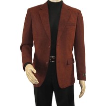 Men&#39;s Zacchi Sport Coat Patch Elbow Chenille Velveteen Bryan Rust 74529 - $3,097.21 MXN