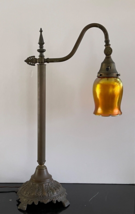 Tiffany S. Favrile or Steuben Aurene Carder Era Iridescent Art Glass Desk Lamp - £946.69 GBP