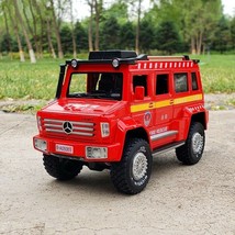 1:28 For Benz Unimog Alloy Ambulance/SWAT Car Model Diecasts Metal Truck Car - £21.03 GBP+