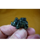 Y-PIG-FL-529) little 1&quot; Black green jasper FLY flying PIG pigs gemstone ... - €7,40 EUR