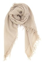 Chan LUU Cashmere and Silk Scarf in DOESKIN 62&quot; x 58&quot; NWT - £128.49 GBP