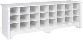 White Prepac 24-Pair Shoe Storage Cubby Bench - $163.93