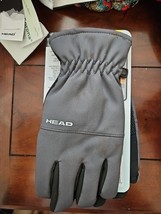 Head Men&#39;s Waterproof Hybrid Plush Lined Gloves Gray Small NWT - $14.85