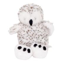Build a Bear Snowy Spotted Owl Plush 14&quot; Head Turns Rotates White Gray S... - £15.46 GBP