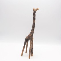 Giraffe Figur Echtleder Bedeckt - £51.87 GBP