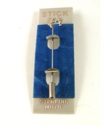 1980&#39;s - 1990&#39;s Sterling Love Birds Stick Pin New Old Stock 32117 - £11.98 GBP