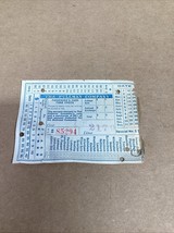 VTG The Pullman Company Passengers Cash Fare Check #85294 To Philadelphia - $368.88 MXN