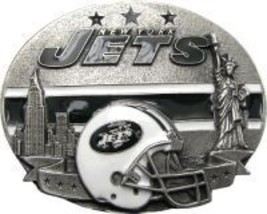 New York Jets Licensed Nfl Helmet Belt Buckle - $20.00