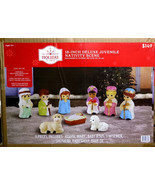 HOLIDAY TIME 2321-18373 18&quot; DELUXE JUVENILE NATIVITY SCENE, 9PC BLOW MOL... - $163.88