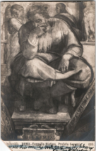 Vintage Postcard 1900&#39;s Roma Michelangelo Jl Profeta Geremia Cappella Si... - £14.34 GBP
