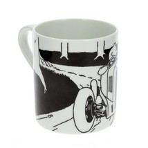 Tintin Soviet Car porcelain mug in gift box New - $13.19