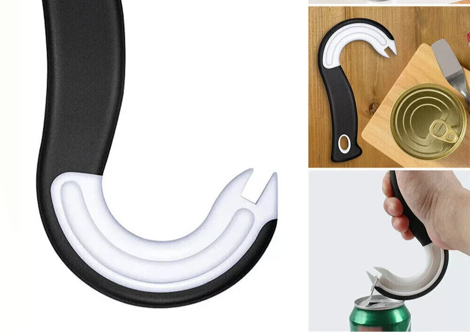 Multifunction Twist Pull Can Opener Grip Ring Grab J Shaped Jar Lid Opener - $4.99