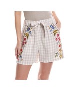 Johnny Was Workshop Adele Trapunto Belted Shorts Boho Chic XL - $55.83