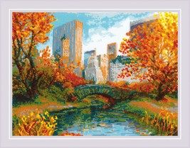 RIOLIS Counted Cross Stitch Kit 15.75&quot;X11.75&quot;-Central Park (14 Count) - £31.91 GBP