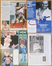 ANDRE AGASSI spain clippings 1990s/10s magazine Tennis Tenis photos Steffi Graf - £4.24 GBP