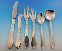 Continental Georg Jensen Sterling Silver Flatware Set 12 Service 72 Pc Dinner - £8,501.88 GBP