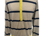 Matinique Blue Striped and Green 1/2 Button Down Sweater, Men&#39;s Size XL - $18.99
