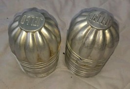 Vintage JELL-O Gelatin Molds Fluted Aluminum Tins Set of 21 - £25.66 GBP