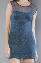 Free People Anthropologie Party Dress Dragonfly Tight Fitting Bodycon Mini S - £94.93 GBP