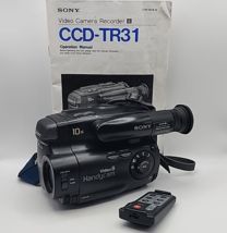 Sony CCD-TR31 Video 8 Handycam w/ Manual &amp; Remote - Parts or Repair Only - £21.79 GBP