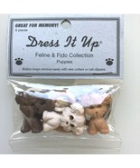 Jesse James Dress It Up Button Loops Feline &amp; Fido Collection # 1771 Pup... - £11.65 GBP