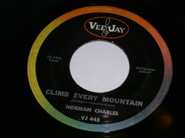 Norman Charles Climb Every Mountain I&#39;ll Never Walk Alone 45 Rpm Record Vee Jay - £27.97 GBP