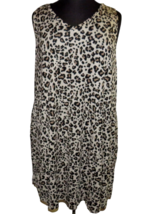 Maurice&#39;s Plus Size 3X Leopard Print Sleeveless Dress, Pockets - £17.29 GBP