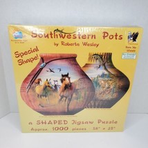 Southwestern Pots By Roberta Wesley A Shaped Jigsaw Puzzle  - £12.36 GBP
