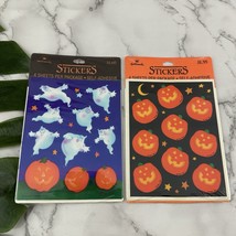 Hallmark Vintage 90s Halloween Stickers Lot of 2 Pumpkins Ghosts Jack-o-... - $328.21 MXN