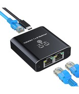 Ethernet Splitter 1 to 2 High Speed 1000Mbps Gigabit RJ45 Internet Ether... - £29.40 GBP