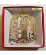 Nation&#39;s Treasures Ornament Oceanside New York St. Anthony&#39;s Church Gold... - £7.83 GBP