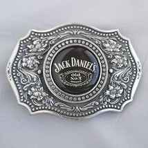 Belt Buckle Jack Daniel&#39;s Old No.7 Brand Pure Pewter Filigree Western - £39.08 GBP