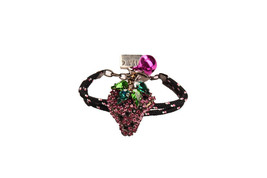 LISA C BIJOUX Womens Bracelet Berry Sparkle Swarovski Crystal Black One Size 411 - £47.77 GBP
