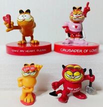 Vintage Garfield Valentines Day Red Luv Ya Sunglasses Figurine Paws 2&quot; - $15.94