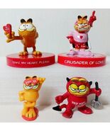 Vintage Garfield Valentines Day Red Luv Ya Sunglasses Figurine Paws 2&quot; - $15.94